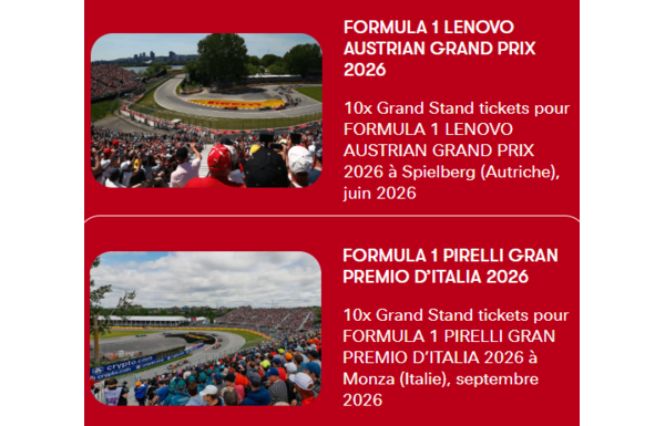 Concours Foodlovers - Gagnez des billets pour un Grand Prix F1 ...