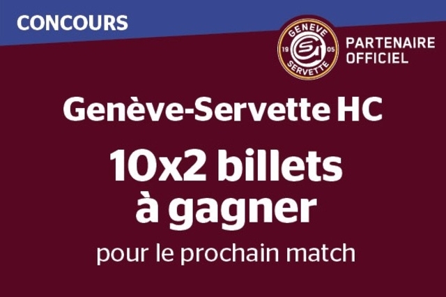 Concours TDG - Gagnez 10x2 billets pour le match GSHC vs SC Bern ...