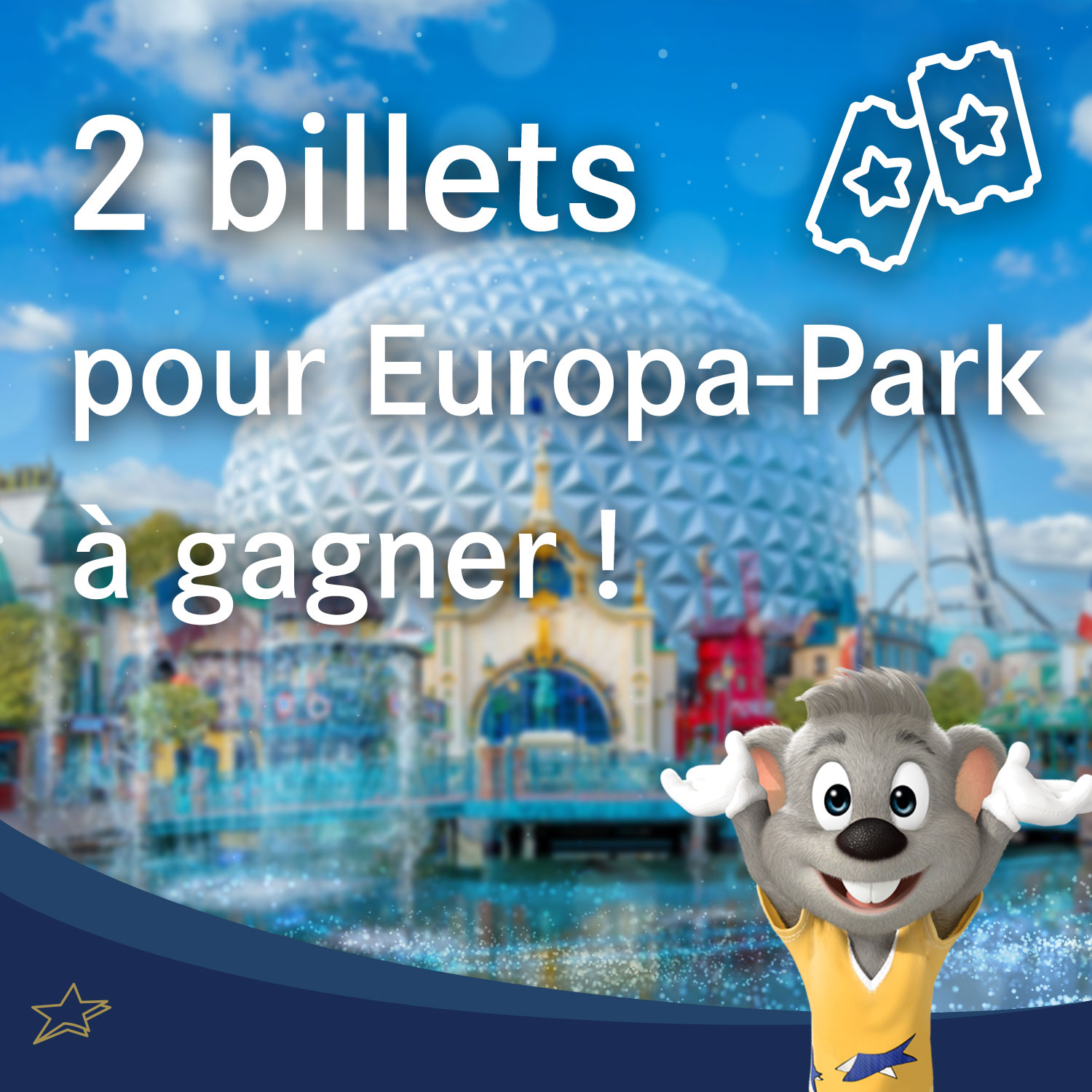 2 Billets Europa Park - non datés Canton Vaud