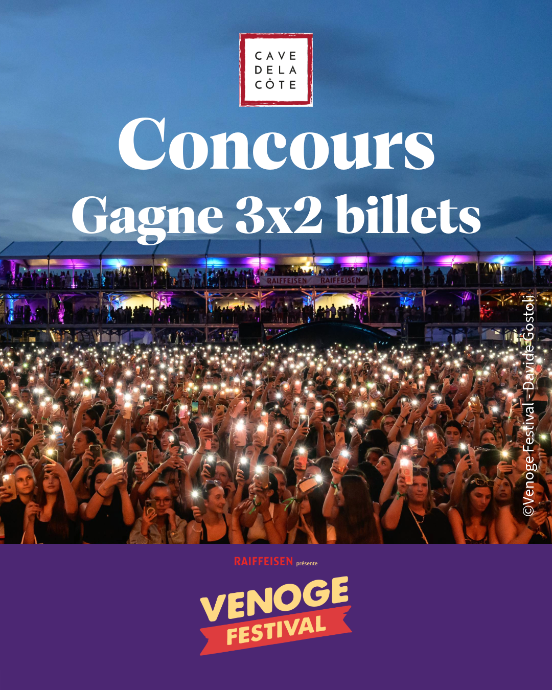 Concours Cave de La Côte - Gagnez 3x 2 billets pour le Venoge Festival ...
