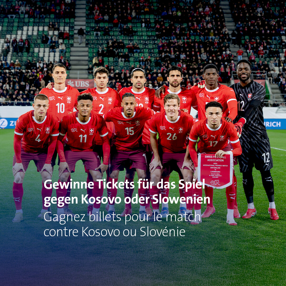 Concours Swisscom - Gagnez 2x 2 billets pour le match contre le Kosovo ...