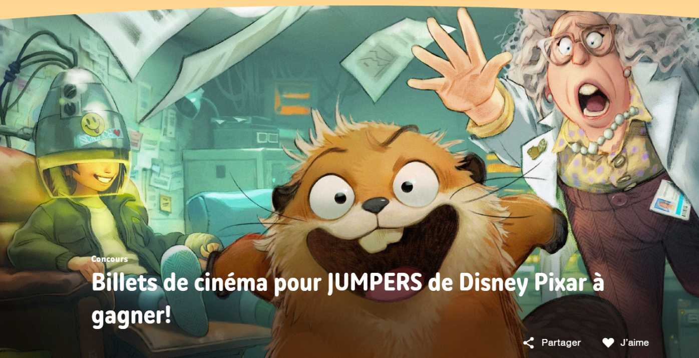 Concours Famigros - Gagnez 10 x 4 billets de cinéma pour JUMPERS de ...