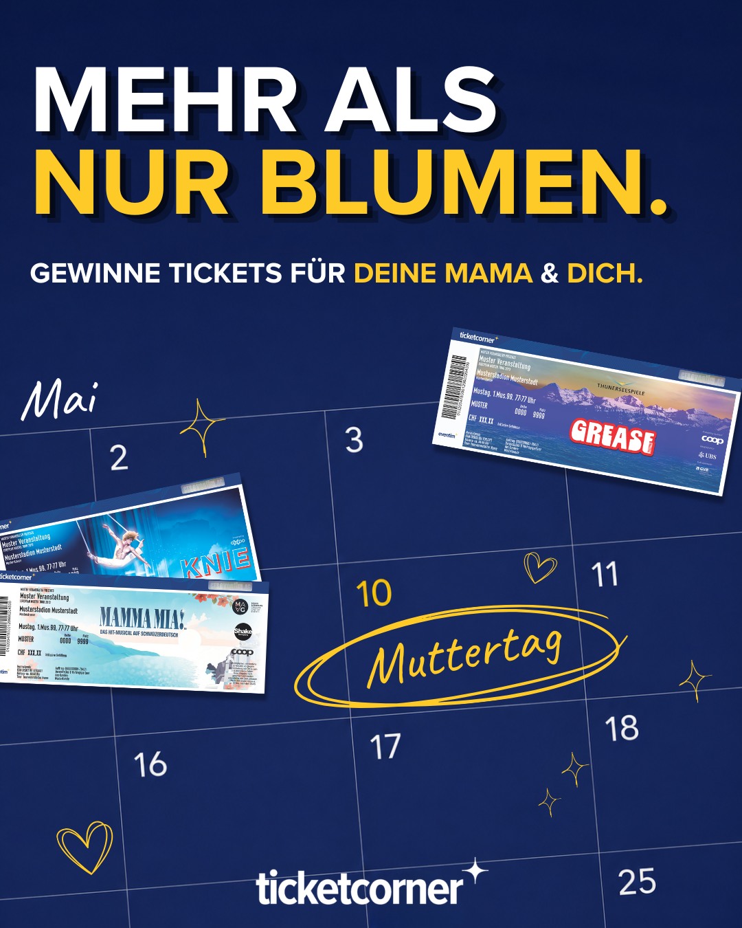 Concours Ticketcorner - Gagnez vos billets pour Circus Knie, Grease ou ...
