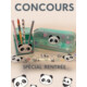 Gagnez une boîte de bureau empilable panda, une trousse et un set set de stylos effaçables farm sweet farm