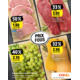 Profitez des actions de la semaine chez Coop, Exemple: 50% de rabais sur les steacks de porc dans le filet Naturafarm