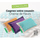 Gagnez un coussin d'acupression Champ de fleurs d'une valeur de CHF 129.-