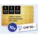 Gagnez CHF 500.– en cartes cadeau Manor (10 × CHF 50.–)