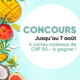 Gagnez 4 cartes cadeaux de CHF 50.– chacune, valables dans les boutiques des Centres Manor Chavannes, Vevey et Monthey