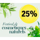 Profitez d'un rabais de 25% sur toutes les marques de cosmétiques naturels à partir de 2 produits au choix ou en lots chez Coop City