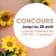 Gagnez 2 cartes cadeaux de CHF 50.– chacune, valables dans les boutiques des Centres Manor Chavannes, Vevey et Monthey