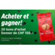 Gagnez 20 cartes cadeaux Denner d’une valeur de CHF 100.- chacune