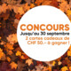 Gagnez 2 cartes cadeaux de CHF 50.– chacune valables dans les boutiques des Centres Manor Chavannes, Vevey et Monthey