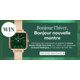 Gagnez la montre Quadro Studio Rose Gold, dotée d'un cadran vert émeraude d'une valeur de CHF 199.-